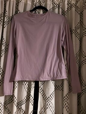 SKIMS Lavender Crewneck Long Sleeve Top